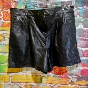 Levi leather shorts